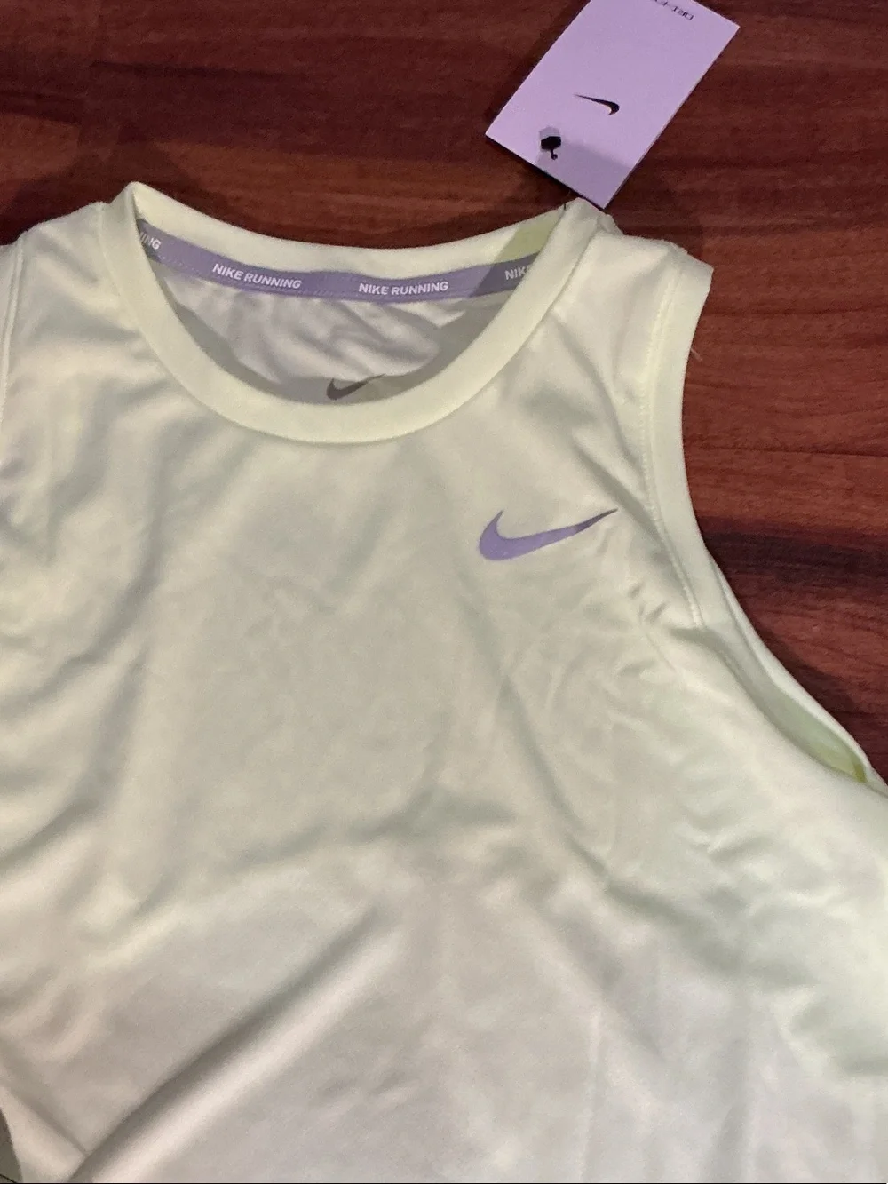 Nike Pale Yellow Women's Athletic Tank, Shorts Crossbody Bag Set nwt bundle